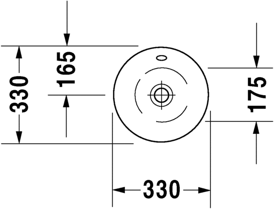 Раковина Duravit Starck 1 33х33 040833 схема 1