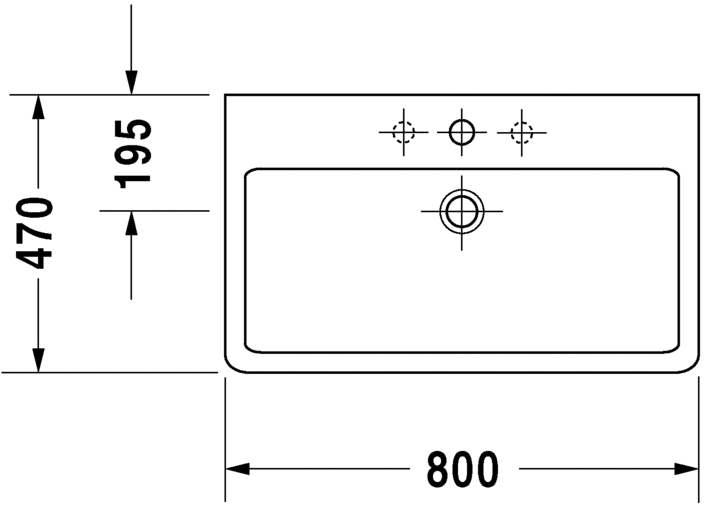 Раковина Duravit Vero 80х47 045480 ФОТО