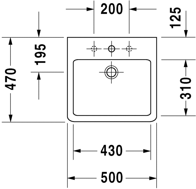 Раковина Duravit Vero 50х47 045450 ФОТО