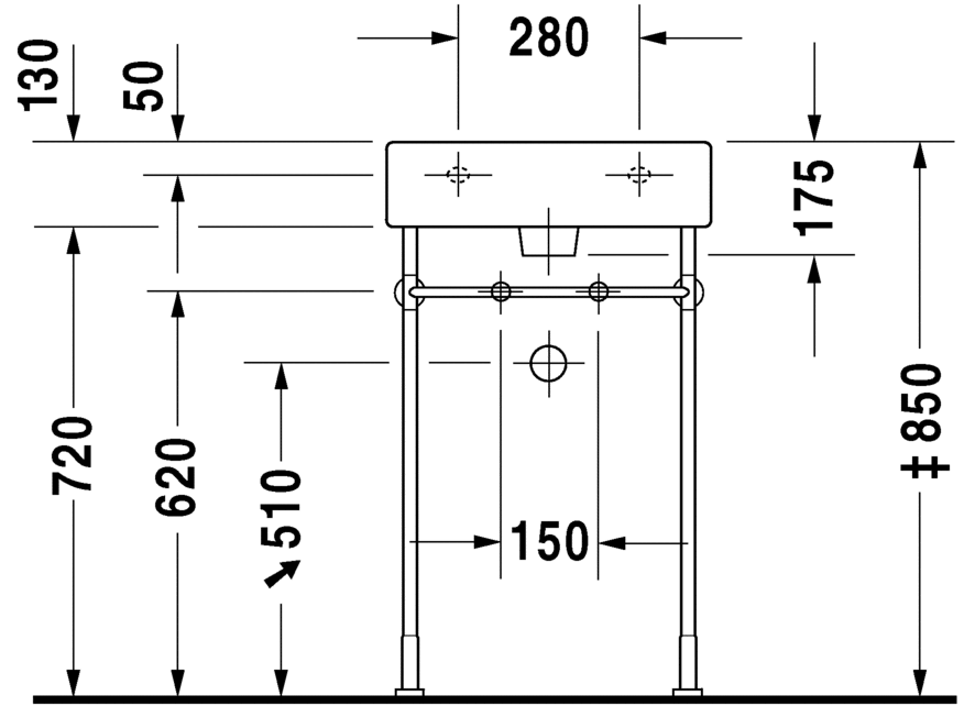 Раковина Duravit Vero 50х47 045450 ФОТО