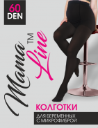 Колготки MamaLine 60 den микрофибра (черный) арт 803