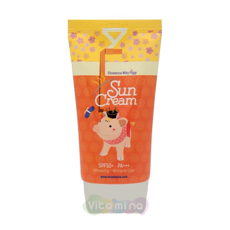 Elizavecca Солнцезащитный крем с коллагеном Milky Piggy Sun Cream SPF50+