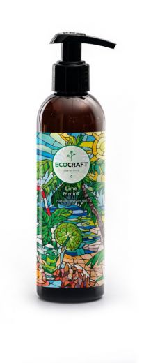 Ecocraft - Гель для душа "Lime and mint" Лайм и мята 250 мл