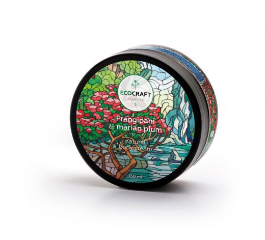 Ecocraft - Крем для тела "Frangipani and Marian plum" Франжипани и марианская слива 150 мл