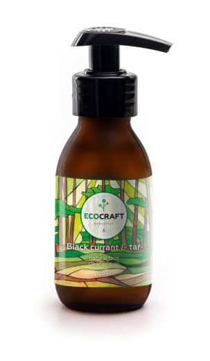 Ecocraft - Гидрофильное масло для жирной кожи "Black currant and tar" Черная смородина и смола 100 мл