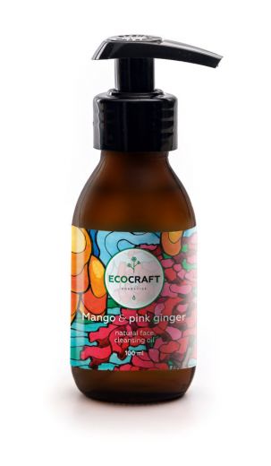 Ecocraft - Гидрофильное масло для нормальной кожи "Mango and pink ginger" Манго и розовый имбирь 100 мл