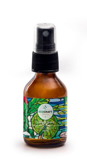 Ecocraft - Противовоспалительный серум-мист для лица "Lime and mint" Лайм и мята 30 мл