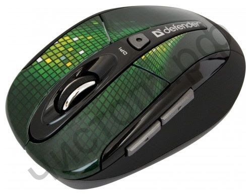 Мышь беспроводн. DEFENDER W To-GO MS-585 Nano Disco Black 5кн+кл 1000/1600 ПО CD