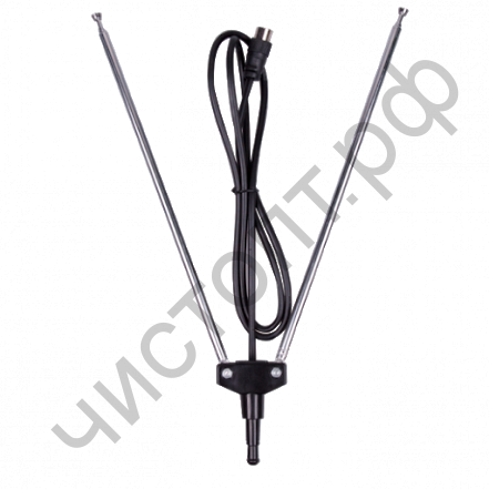 Антенна RITMIX RTA-001, комнат, пассив. 5 дБ DVB-T, DVB-T2, ISDB-T, DMB-T/H, ATSC, DAB .VHF:87.5-230 МГц ; UHF:470-862 МГц; FM:  87,5-108 МГц. 75 Ом. 1 м. 4-80 см.