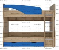 Кровать двухъярусная Британика КР-404, 90