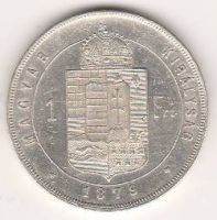 1 форинт 1879 г. Австро-Венгрия