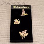 Трио брошей "Кошки, коты, котята" (США)