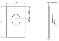 Fima carlo frattini Next внешняя часть смесителя для душа артикул: F3939/1 схема 1