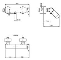 Fima carlo frattini Quad смеситель для душа F3735 схема 1