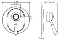 Fima carlo frattini Lamp/Bell смеситель для ванны/душа F3369/1 схема 1