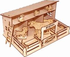 Деревянный конструктор ферма