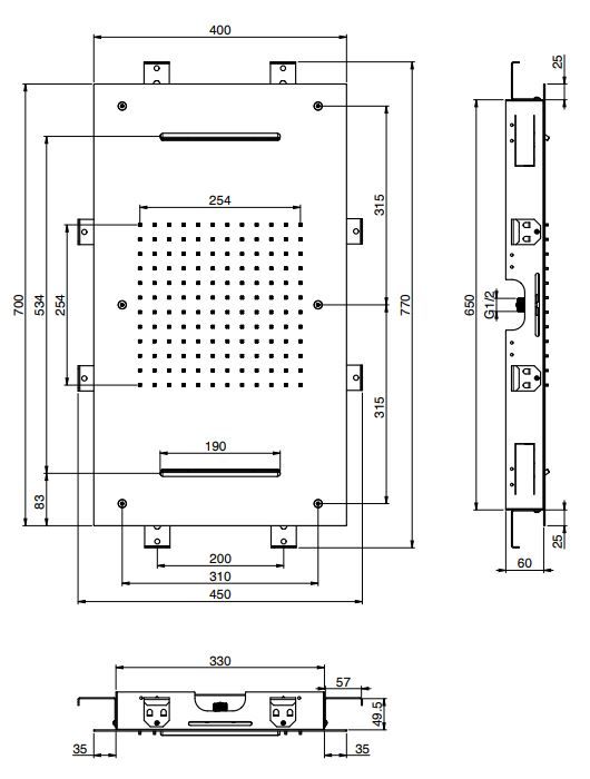 Тропический душ Fima - carlo frattini Wellness F2903 70х40 ФОТО