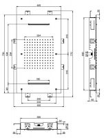 Тропический душ Fima - carlo frattini Wellness F2903 70х40 схема 1