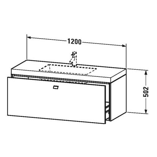 Тумба под раковину Duravit Brioso BR 4603 N/O/T 120x48 ФОТО