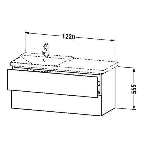 Тумба под раковину Duravit L-Cube LC 6254 122x48,1 ФОТО