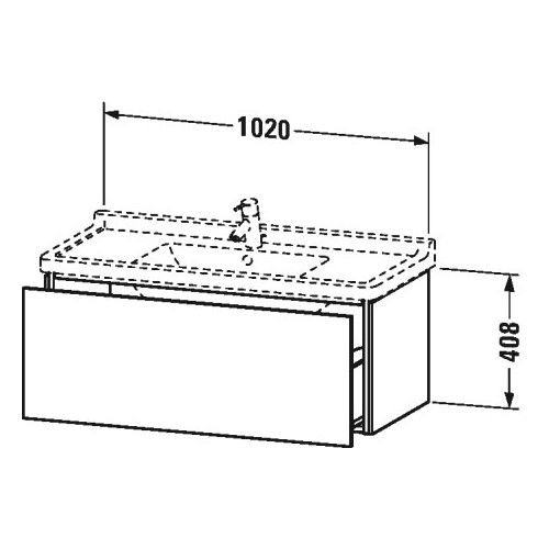 Тумба под раковину Duravit L-Cube LC 6166 102x46,9 ФОТО