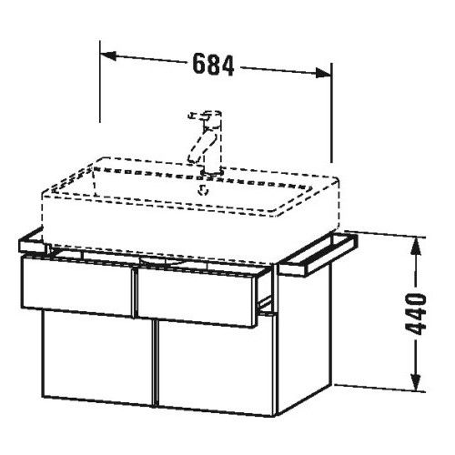 Тумба под раковину Duravit Vero VA6506 68,4x43,1 ФОТО