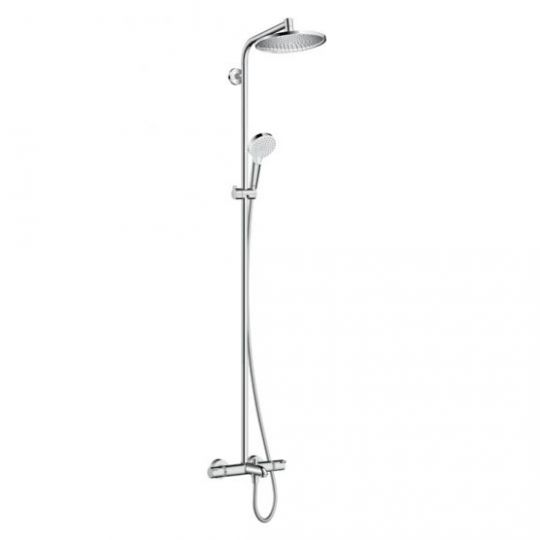 Изображение Душевая стойка с изливом Hansgrohe Crometta S Showerpipe 240 1jet 27320000