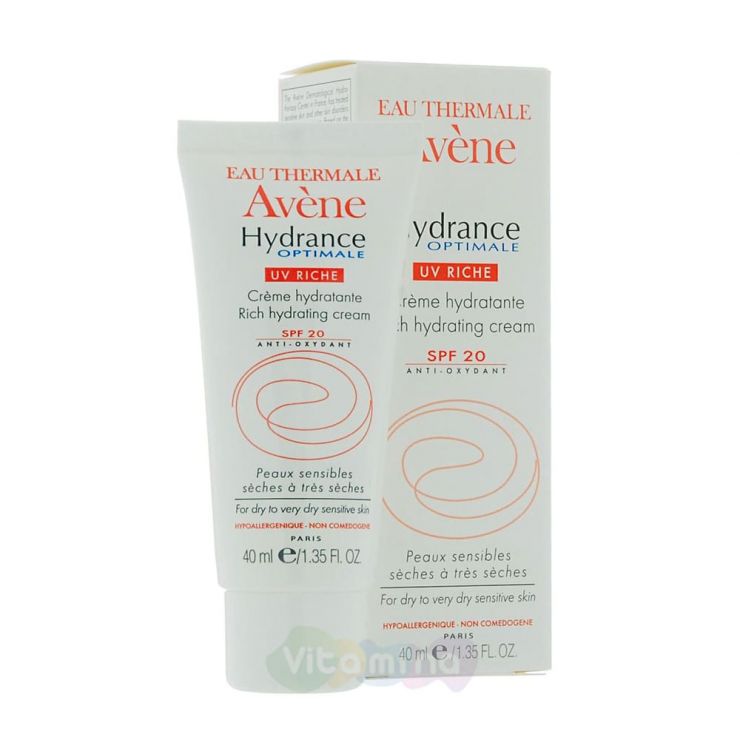 Avene Гидранс Оптималь Риш Увлажняющий крем для сухой чувствительной кожи SPF20