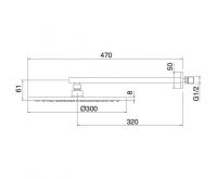 Тропический душ с потолка Treemme Xero 6207__01 30x30 схема 1