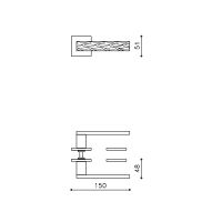 Ручка Olivari Diana Chevron M1DCB . схема