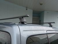 Багажник на крышу Peugeot Partner 1997-2008, Lux, прямоугольные стальные дуги