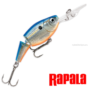 Воблер Rapala Jointed Shad Rap JSR09 90 мм / 25 гр / Заглубление: 3,3 - 5,4 м / цвет: BSD