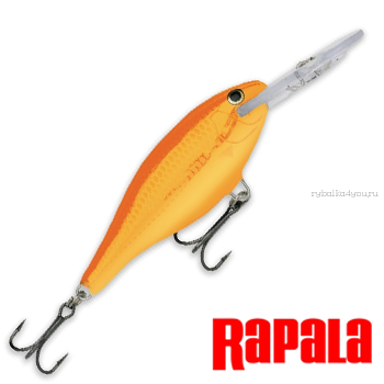 Воблер Rapala Shad Rap SR05 50 мм / 6 гр / Заглубление: 1,2 - 2,7 м / цвет: GF