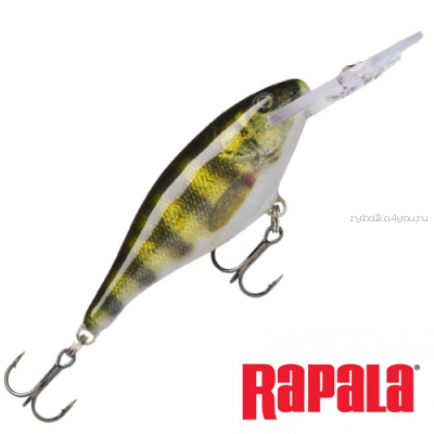 Воблер Rapala Shad Rap SR05 50 мм / 6 гр / Заглубление: 1,2 - 2,7 м / цвет: PEL