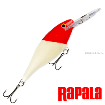 Воблер RapaIa Shad Rap SR07 70 мм / 8 гр / Заглубление: 1,5 - 3,3 м / цвет: RH