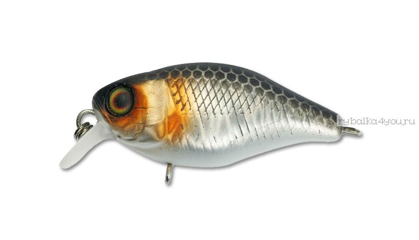 Воблер Jackall Chubby 38мм / 4,2 гр / Заглубление: 0,6 - 1 м / цвет: uv mat silver & black