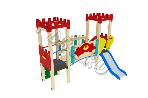 Детский игровой комплекс                          Королевство Горка 750                                           3100х2730х2730