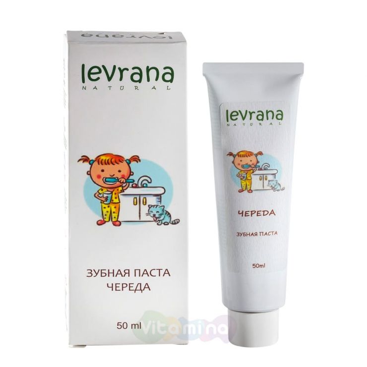 Levrana Зубная паста с естественным вкусом «Череда», 50 мл