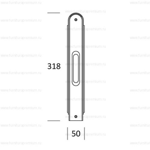 Ручка Salice Paolo Deco 3336-s для раздвижных дверей