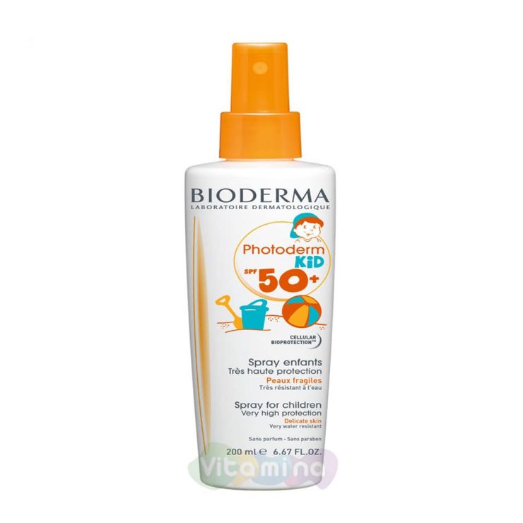 Bioderma PhotoDerm КИД Спрей SPF 50+ Биодерма Фотодерм, 200 мл