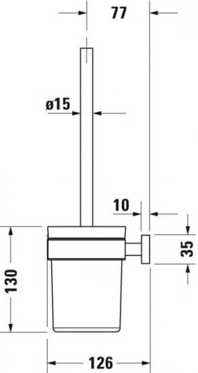 Duravit Karree 9957 Ёршик ФОТО