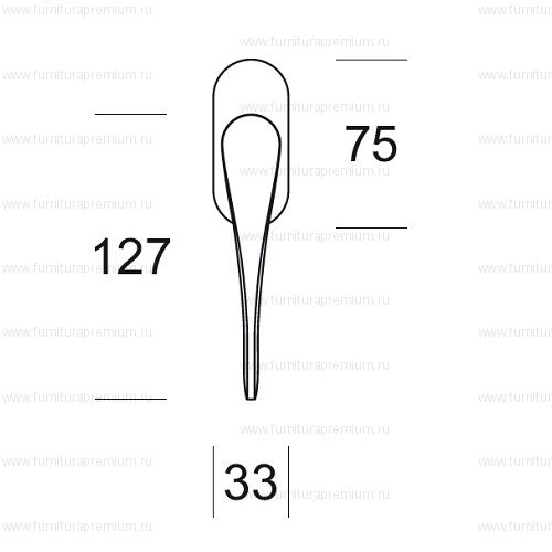 Оконная ручка Salice Paolo Spoon 6228 DK
