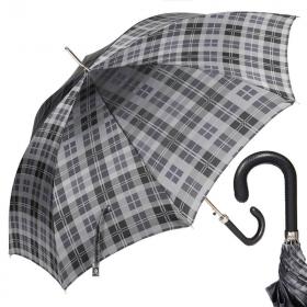 Зонт-трость Pasotti Classic Pelle Celtic Grey