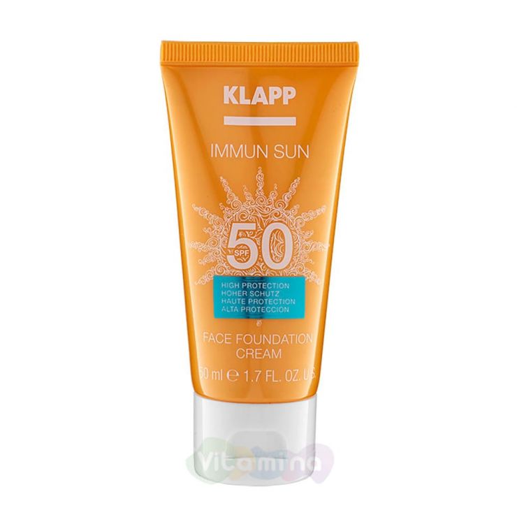 Klapp Солнцезащитный крем для лица с тональным эффектом Immun Sun Face ...