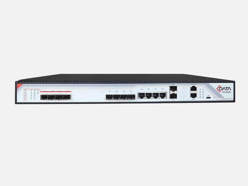 Терминал OLT C-DATA FD1204S-R1 с 4 портами GEPON SFP, 4хRJ-45, 4хSFP+, 2 БП АC