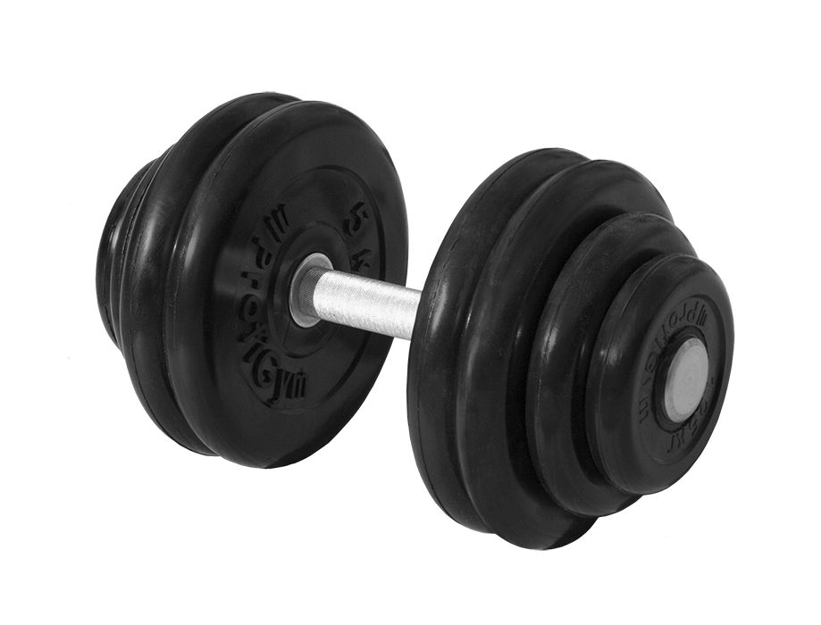 ГНР-31 Гантель «PROFIGYM» неразборная с хромированной ручкой 31 кг, черная
