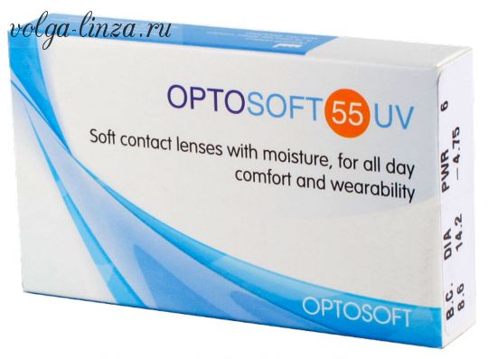 Optosoft 55 UV 6шт