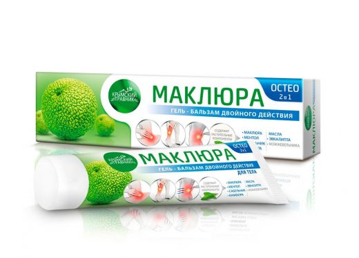 Маклюра ОСТЕО 2 в 1 гель-бальзам двойного действия охлаждающий и разогревающий