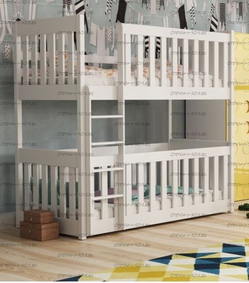 Кровать двухъярусная Малинка №6 (любые размеры)