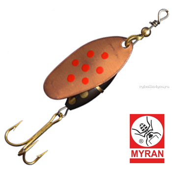 Блесна вертушка Myran Panter Prick 10гр / цвет: Koppar Rod 6483-38